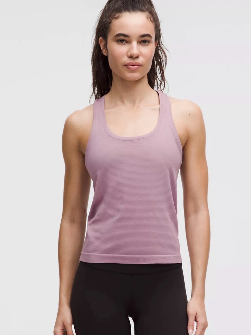 lululemon athletica Mauve Scoop Neck Racerback Tank